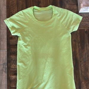 Lululemon Athletica Lime Green Short Sleeve Tee